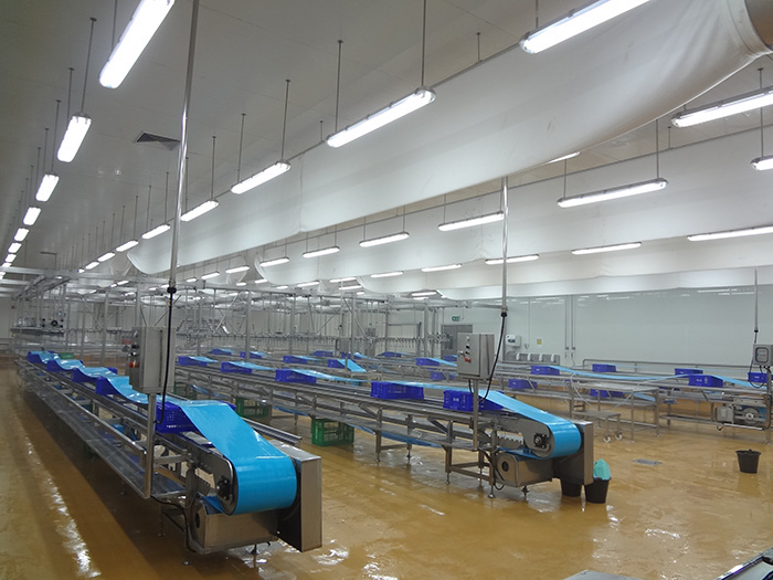 Cold room and food-processing facility